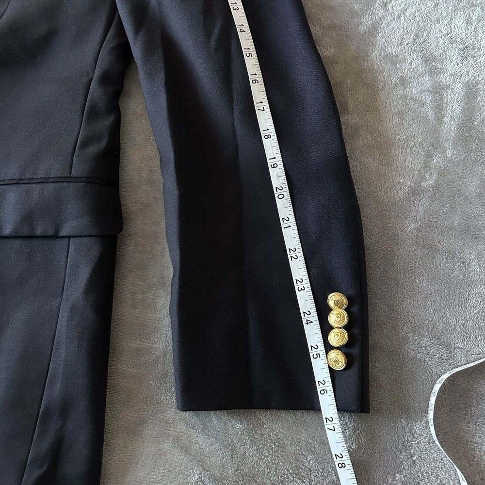 Lauren Ralph Lauren Blazer Men's 42L Gold Button Navy Sport Coat Wool Jacket - Picture 8 of 8